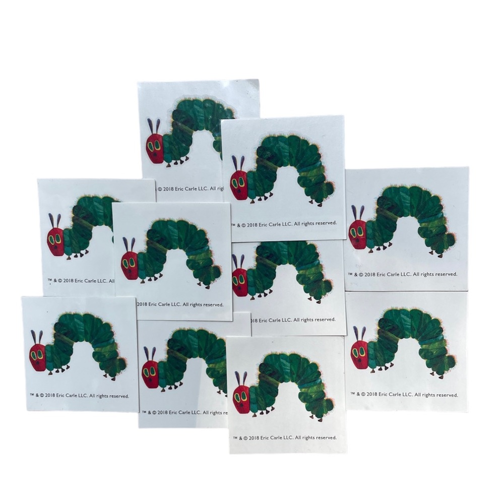 ❇️ 🆕 FREE with purchase | The Very Hungry Caterpillar - 10 temporary tattoos
